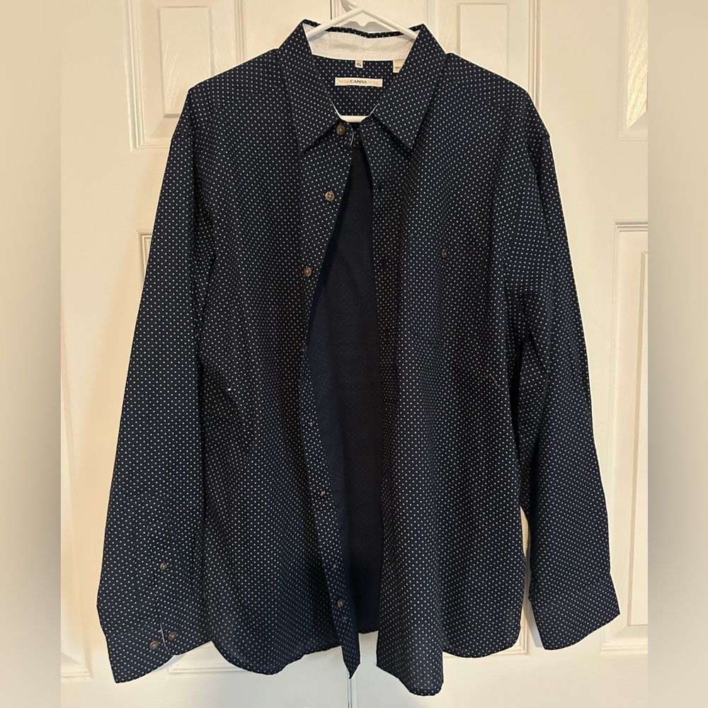 Moda Campia Navy Dress Shirt